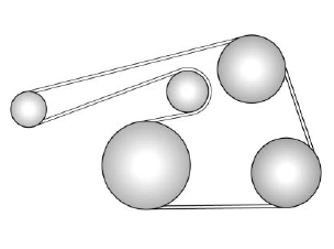 GMC Terrain. Engine Drive Belt Routing