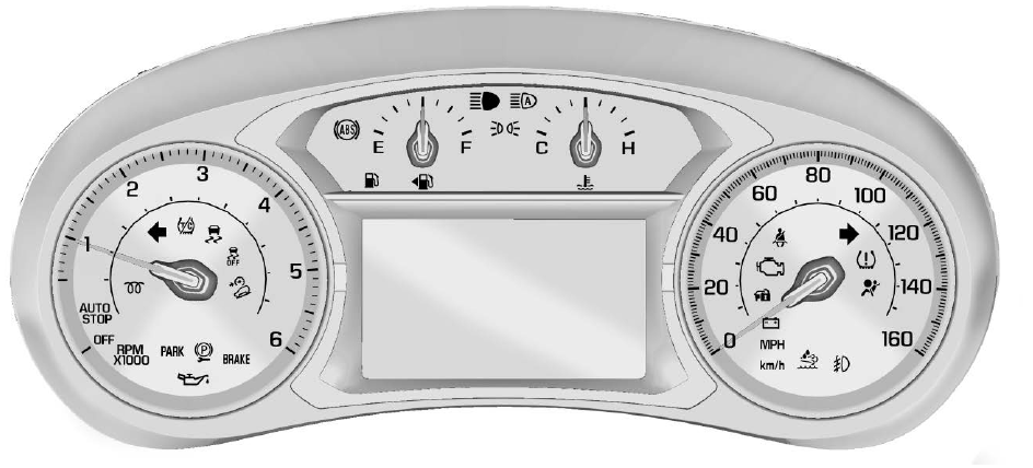 GMC Terrain. Instrument Cluster (Uplevel)